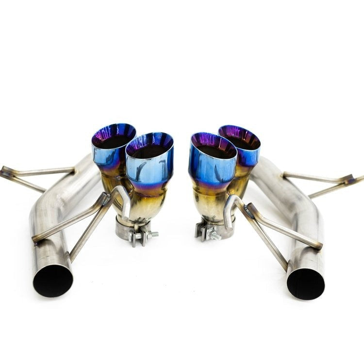 Off The Line Performance Muffler Delete Axlebacks - Burnt Tip -2015-2021 Subaru WRX / 2015-2018 STI