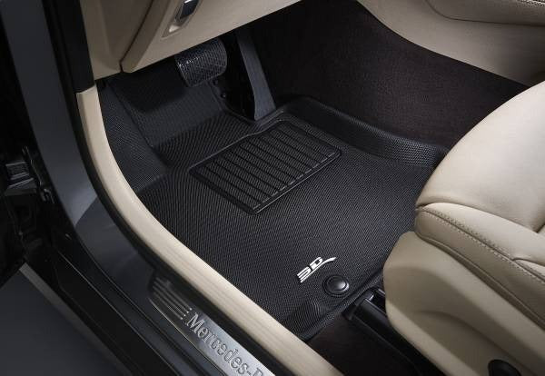 3D MAXpider Custom Fit Kagu Floor Mats - Front Row - Black - 2022-2026 Subaru WRX