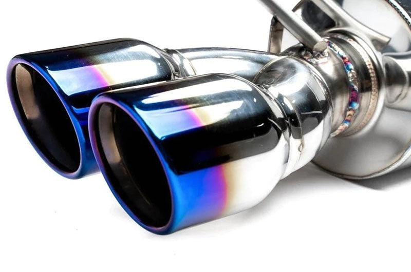ETS Cat-Back Exhaust System w/ Muffler Non-Resonated Blue Tips - 2022-2024 Subaru WRX