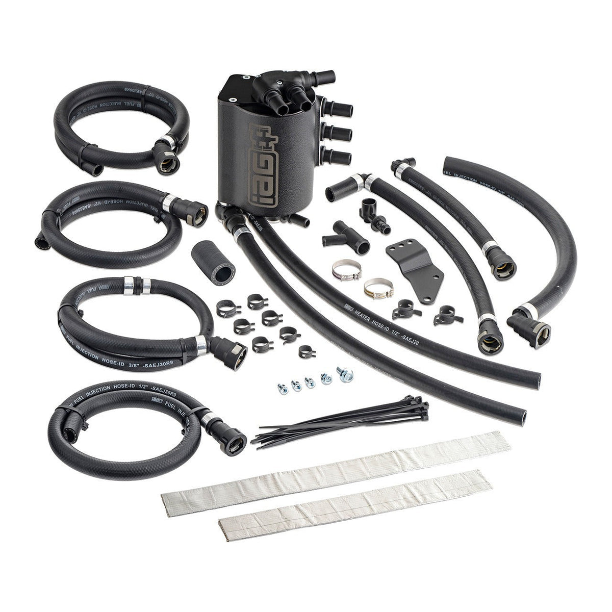 IAG Performance V4 Air Oil Separator AOS - Black - 2004-2007 Subaru STI / 2006-2007 WRX