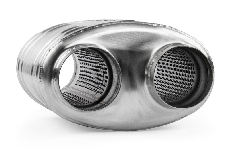 APR Premium Sound Absorption Muffler - Dual 70mm (2.75in) - Oval Body 217mm x 134mm x 210mm