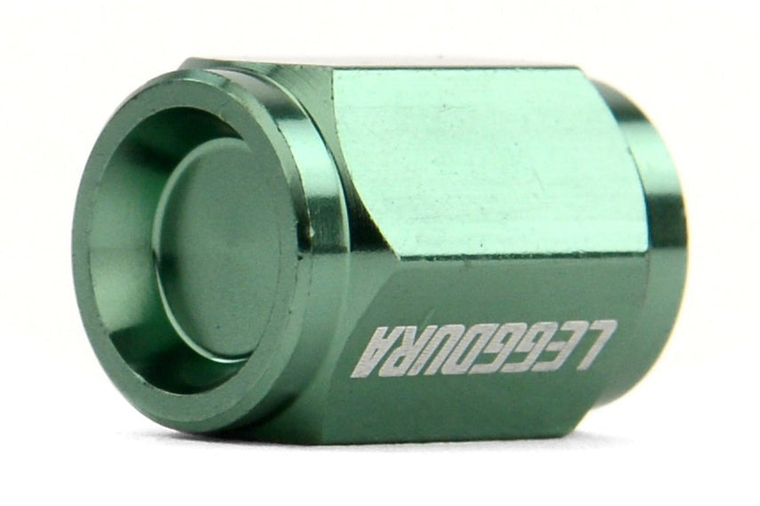 Project Kics Leggdura Racing Green Valve Cap - Universal