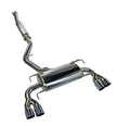 Remark Sports Touring Cat-Back Exhaust - SS Quad Tips (Resonated) - 2008-2014 Subaru WRX / STI GR Hatch