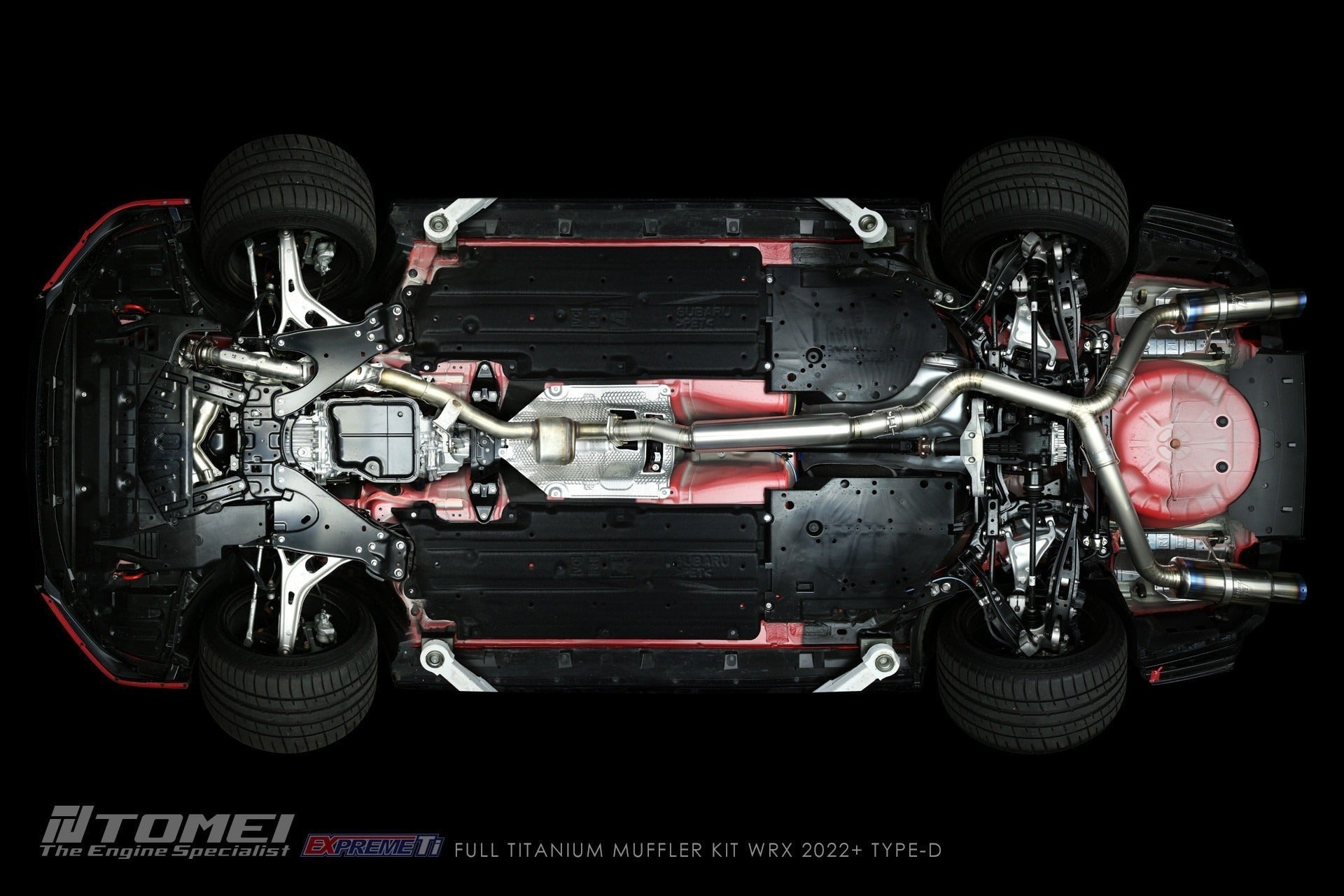 Tomei Full Titanium Muffler Expreme Ti Catback Exhaust System - Type-D - 2022-2024 Subaru WRX