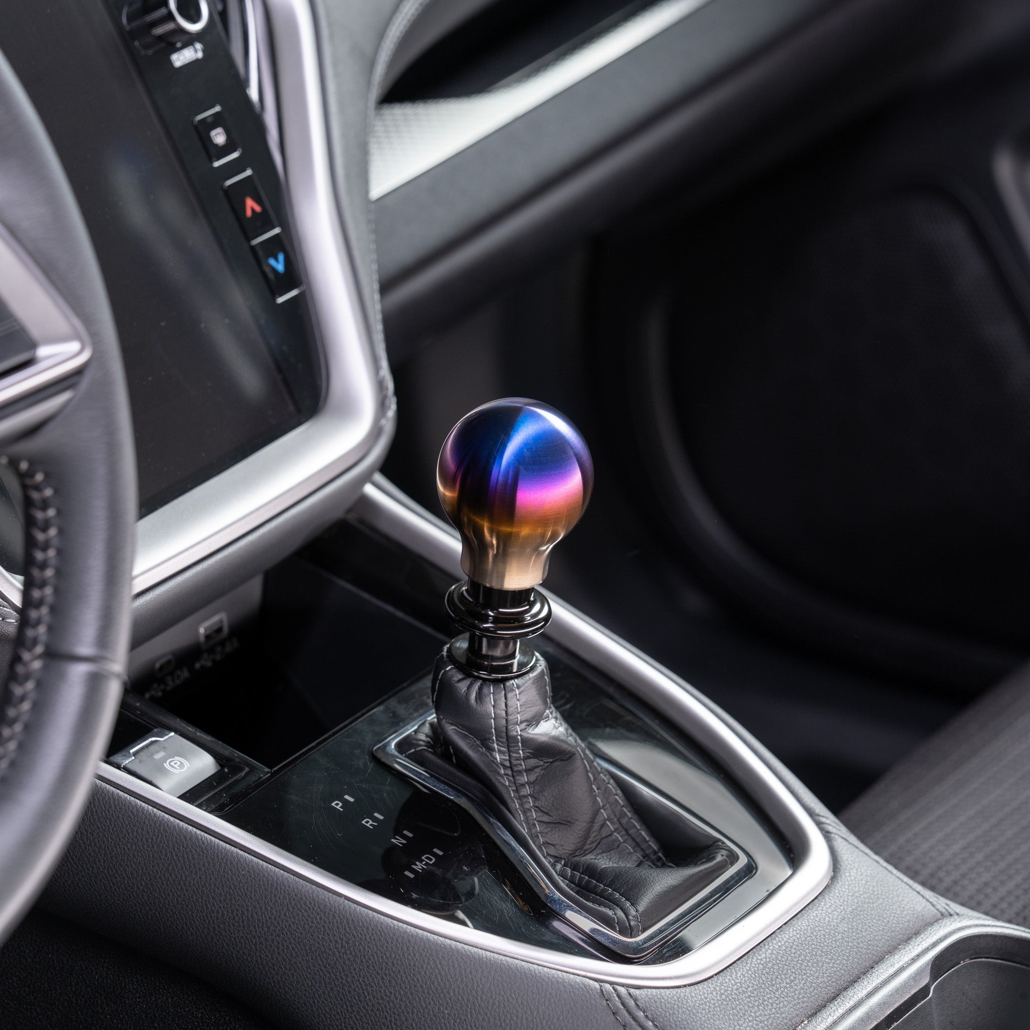 Billetworkz Titanium Torched Automatic Shifter - Fits Subaru CVT: WRX (2022+), Crosstrek (2024+), Forester (2025+), Impreza (2024+), Legacy/Outback (2015+)