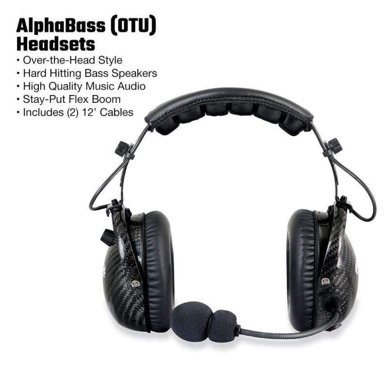 Rugged Radios Single Seat Kit with Digital Radio AlphaBass Headset