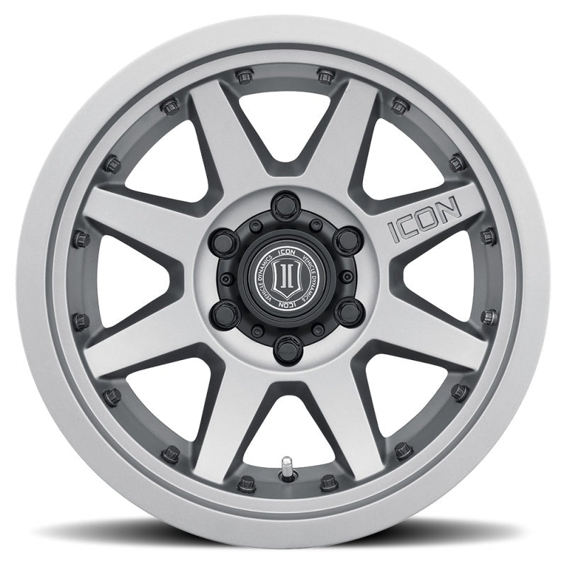 ICON Alloys Rebound Pro 17x8.5 5x5.5 0mm 4.75" Backspacing Titanium Wheel - 21817858547LBTT