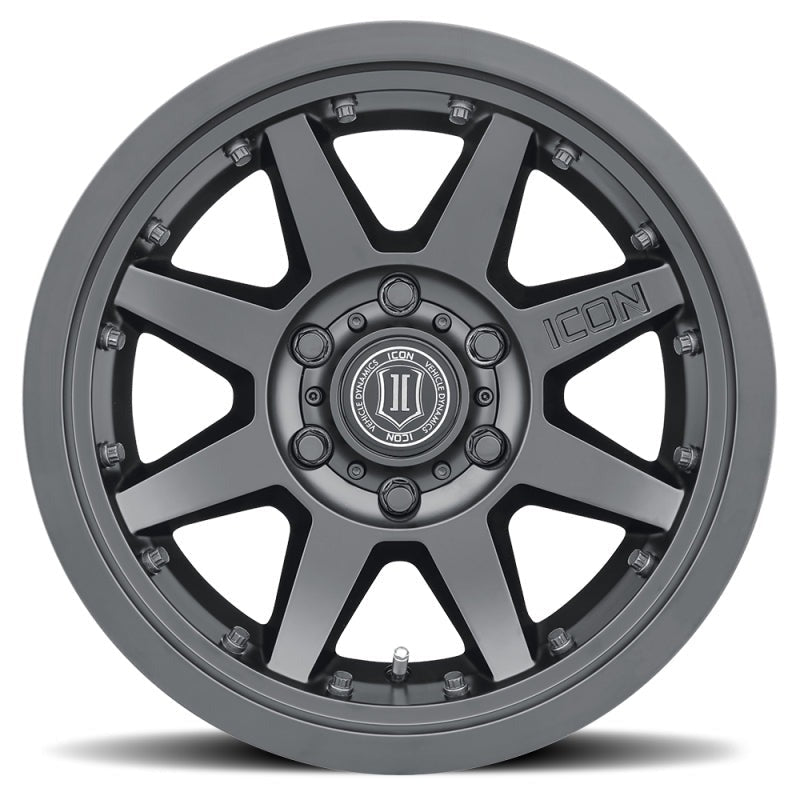 ICON Alloys Rebound Pro 17x8.5 5x5.5 0mm 4.75" Backspacing Satin Black Wheel - 21817858547LBSB