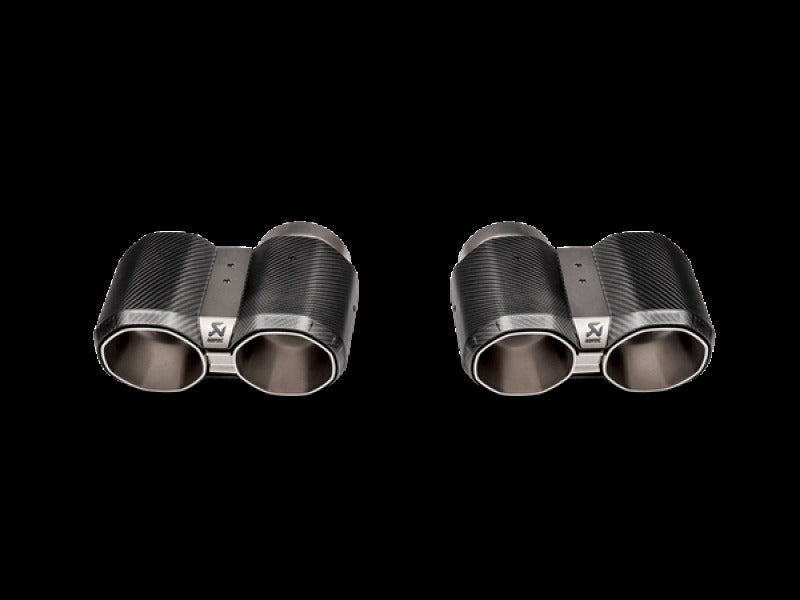 Akrapovic 2021+ BMW G87 M2, G80 M3 & G82 M4 Octagonal Carbon Design Tail Pipe Set - TP-CT/69