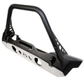 Artec Industries Jeep JK Powder Coat Nighthawk Mid-Tube Stinger Front Bumper w/Skid Black Pwdr Coat