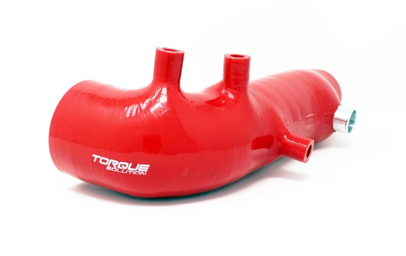 Torque Solution Turbo Inlet Hose Red - 2002-2007 Subaru WRX / 2004-2021 STI / 2005-2009 Legacy GT / Outback