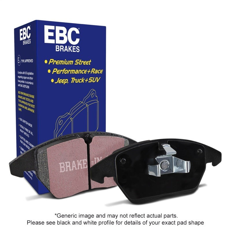 EBC Ultimax2 Rear Brake Pads - 2012-2020 Subaru BRZ 2.0L (Solid Rear Rotors)