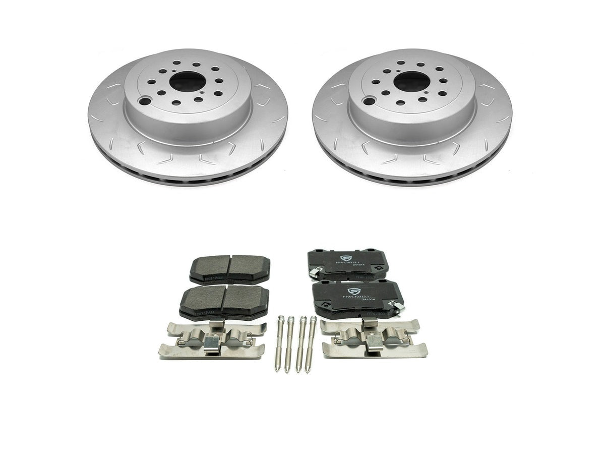 FactionFab Pad / Rotor Combo - Rear - 2018-2021 Subaru STI / 2022-2026 WRX (Brembo)