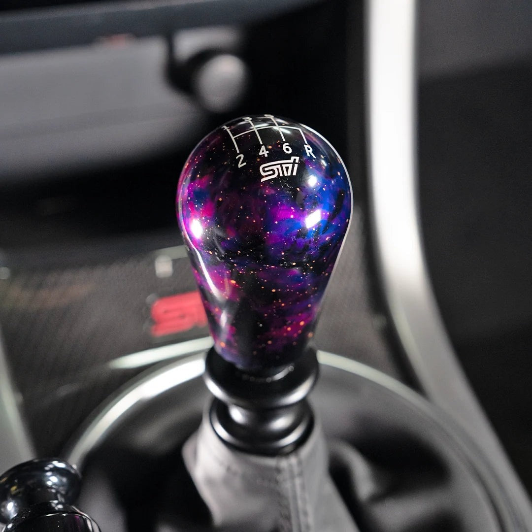 Billetworkz Cosmic Space Shift Knob - 6 Speed STI Standard Engraving - Subaru STI