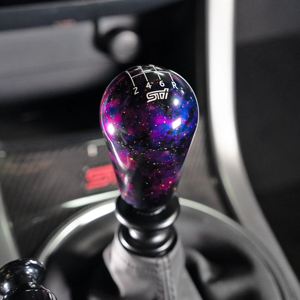 Billetworkz Cosmic Space Shift Knob - 6 Speed STI Standard Engraving - Subaru STI