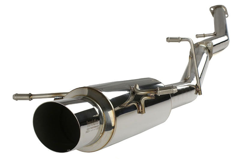 Invidia Racing Series Single Exit Cat Back Exhaust - Stainless Steel Tip - 2002-2007 Subaru WRX / STI