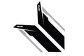 APR Sideburn Stickers - Black APR/Silver Stripe (Pair)