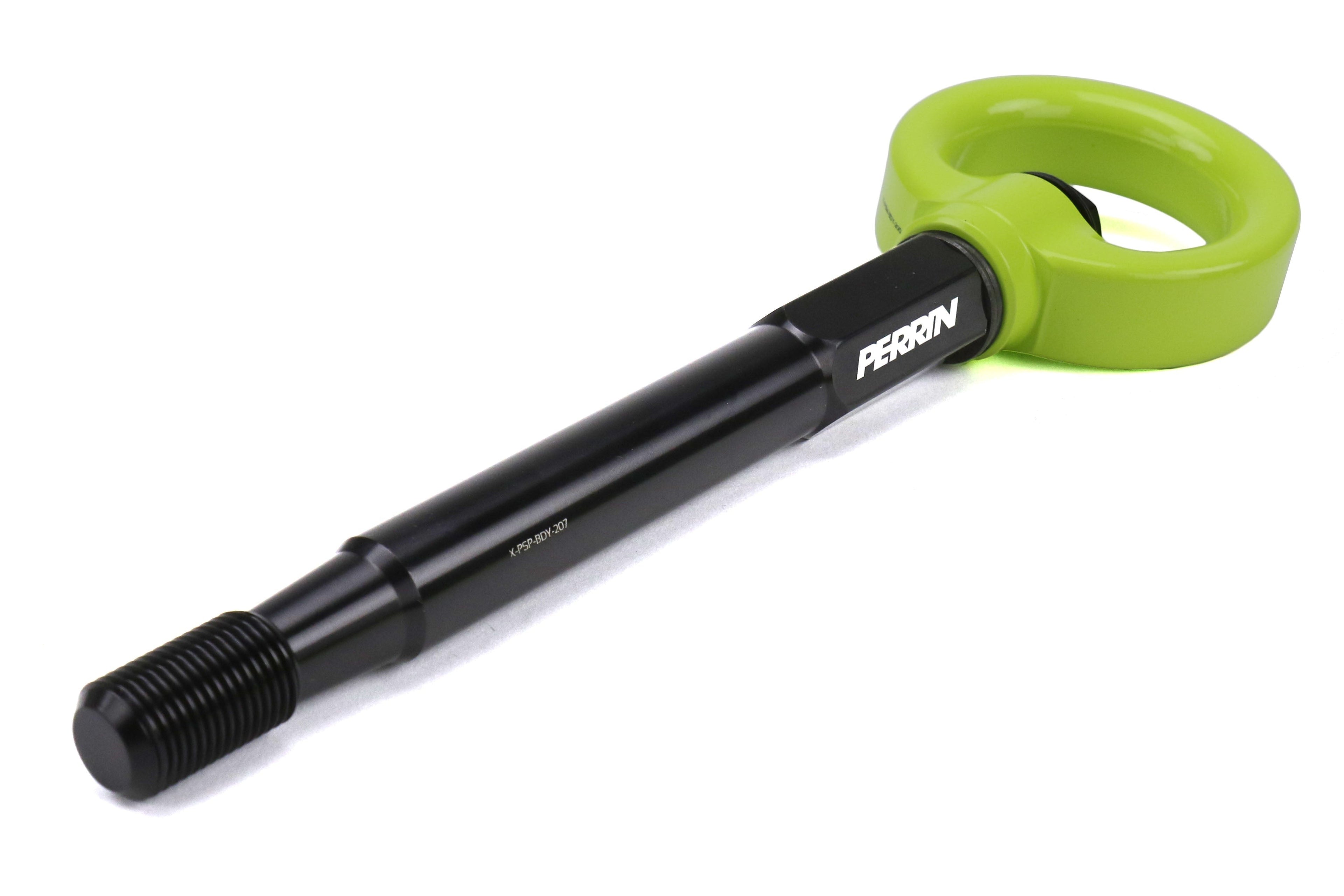PERRIN Tow Hook Kit Rear Neon Yellow - 2008-2014 Subaru WRX / STI Sedan