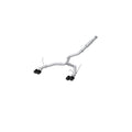 MBRP 3in Race Profile Cat-Back - Dual Split Rear Quad Carbon Fiber Tips - 2022-2026 Subaru WRX