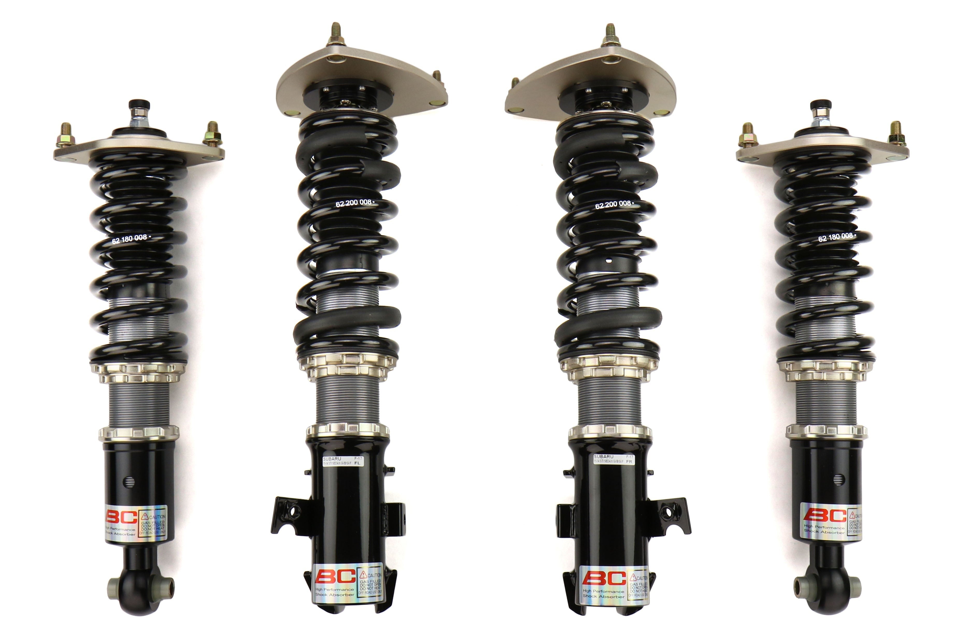 BC Racing DS Series Coilovers - 2008-2014 Subaru STI