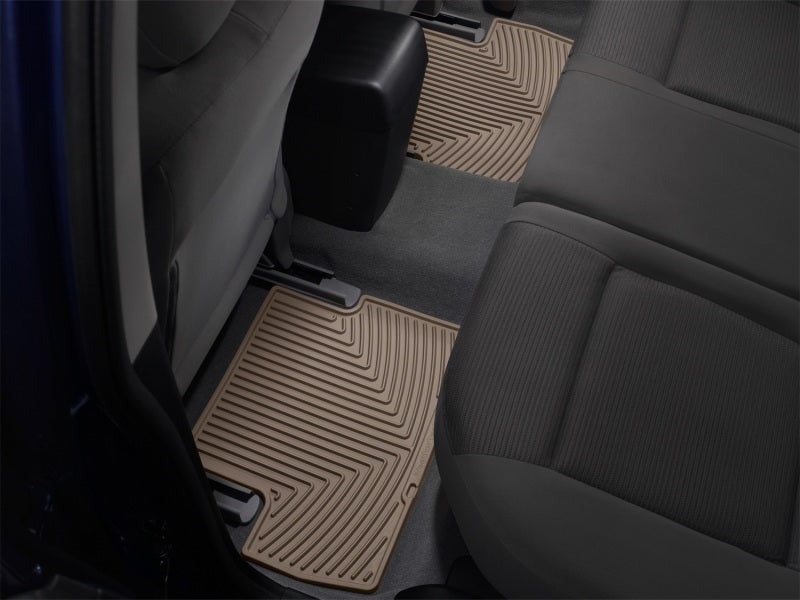 WeatherTech Rear Rubber Floor Mats - Tan - 2010-2014 Subaru Legacy / Outback