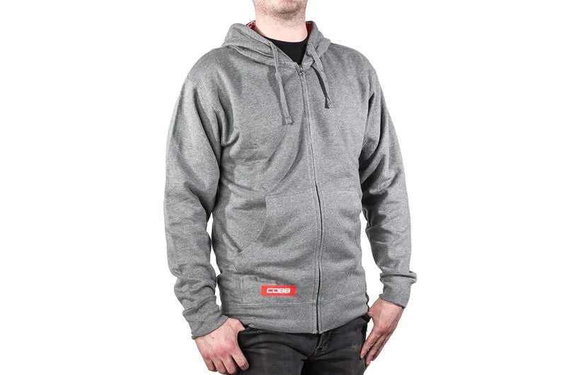 Cobb Grey Zippered Hoodie - Size XX-Large