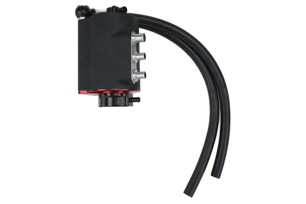 COBB Tuning Air Oil Separator Black/Red - Subaru Models (inc. 2008-2021 STI / 2008-2014 WRX)