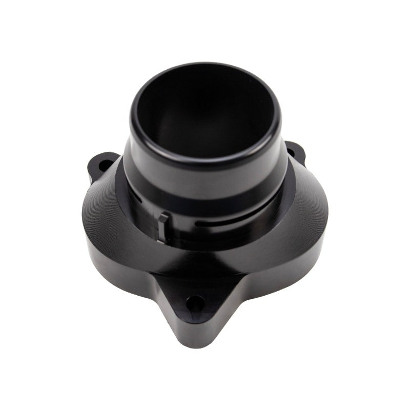 Wehrli 11-25 Ford Power Stroke 6.7L Billet Aluminum Thermostat Housing - Black Anodized