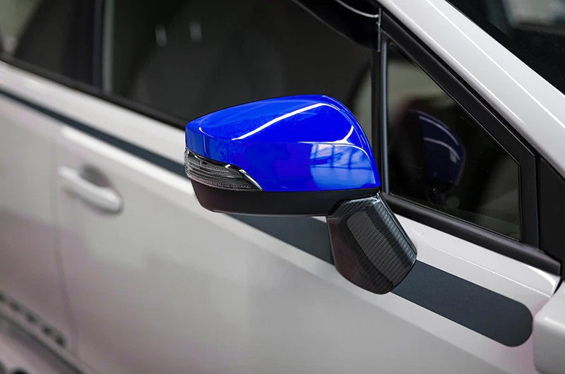 OLM OE Style Mirror Cover with Turn Signal Cutout (Lapis Blue) - 2015+ WRX / STI / 15-17 Crosstrek