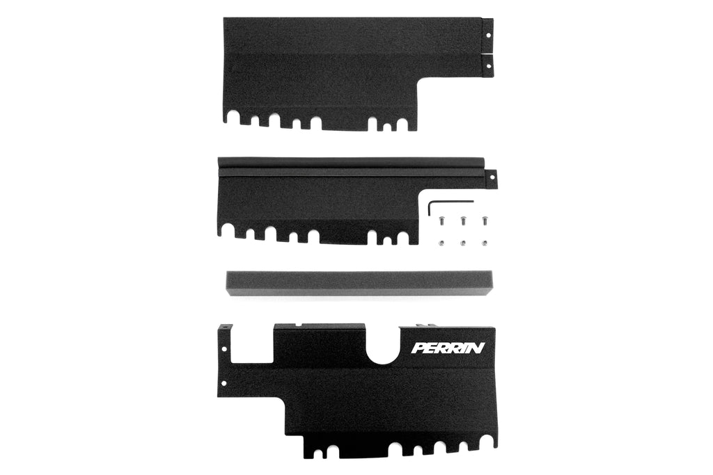 PERRIN Radiator Shroud (Use With & Without OEM Intake Scoop) Black - 2015-2020 Subaru WRX / STI