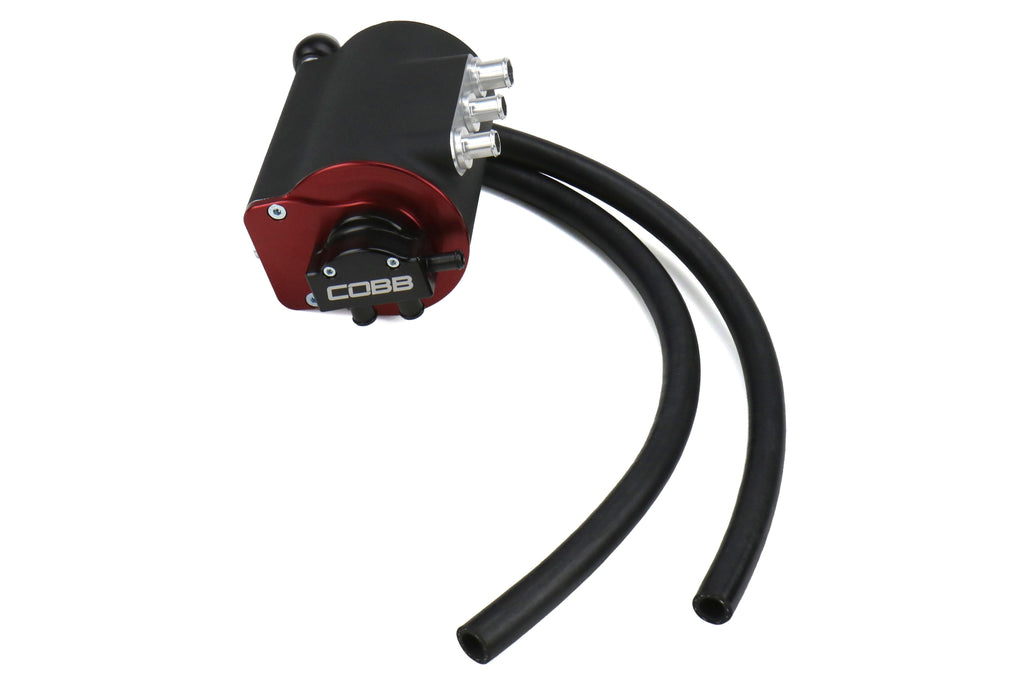 COBB Tuning Air Oil Separator Black/Red - 2002-2007 Subaru WRX / 2004-2007 STI