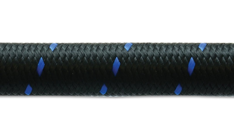 Vibrant Performance 5ft Roll of Black Blue Nylon Braided Flex Hose, AN -4AN, Hose ID 0.22in, Performance Hose & Fluid/Air Plumbing - Part 11984B