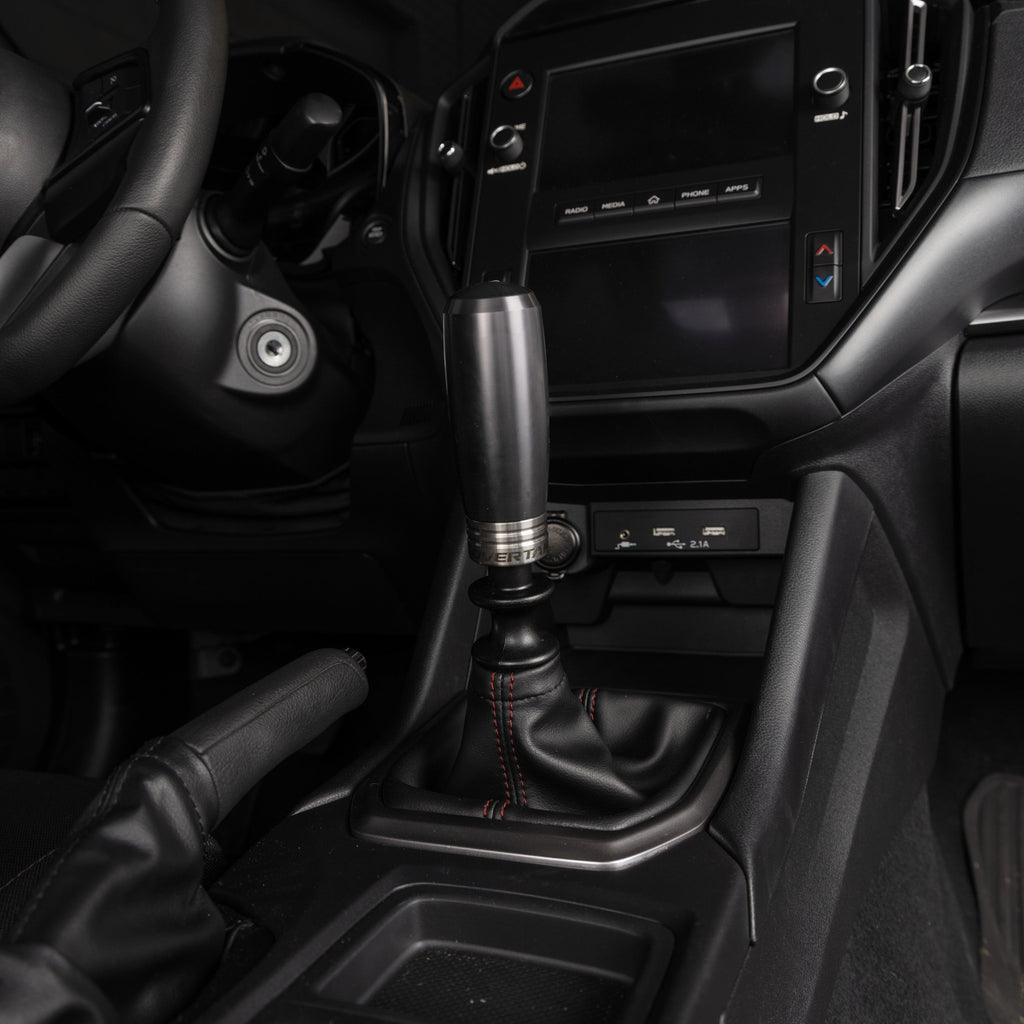 OVERTAKE Stage 1.5 Drivetrain Kit - ModKnob Delrin Tall Black Shift Knob - 2015-2026 Subaru WRX / 2018-2023 Crosstrek