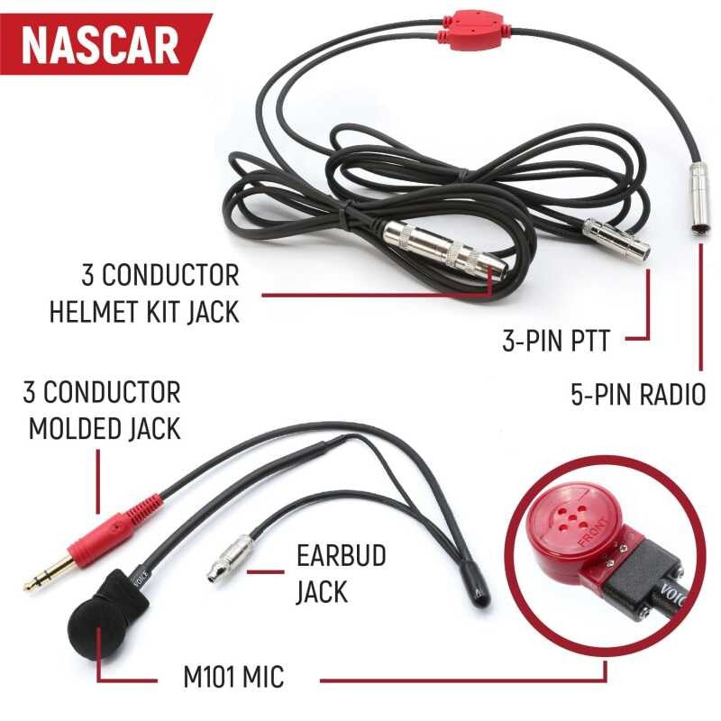 Rugged Radios NASCAR and IMSA Racing Comm System IMSA / RDH16 / Black