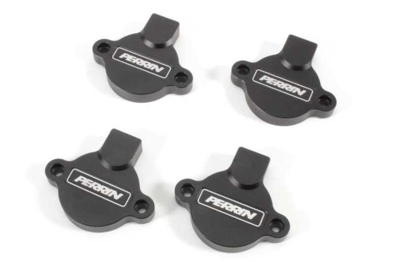 Perrin Black Cam Solenoid Covers - 2015-2021 Subaru WRX