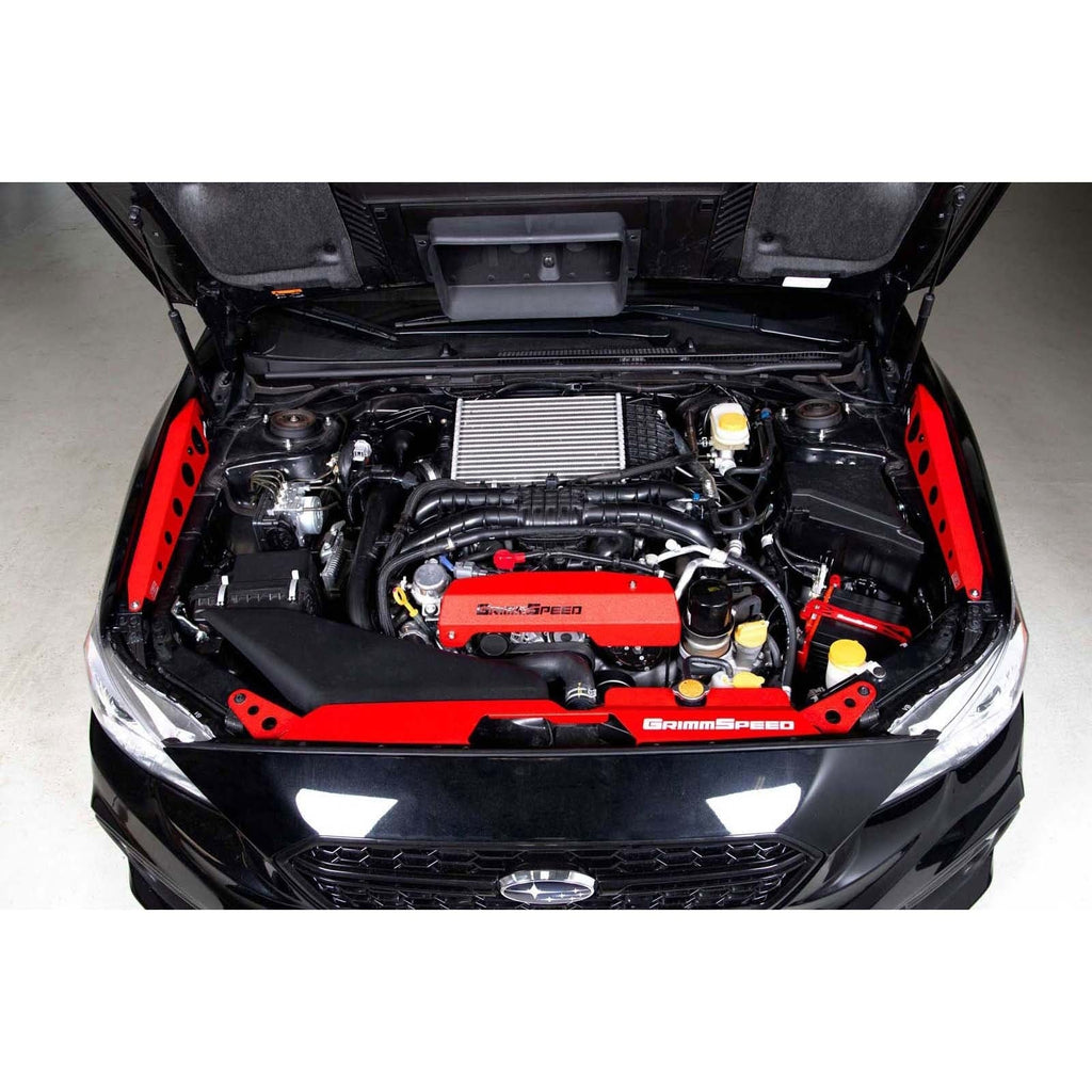 GrimmSpeed Fender Shrouds Red - 2015-2021 Subaru WRX / STI