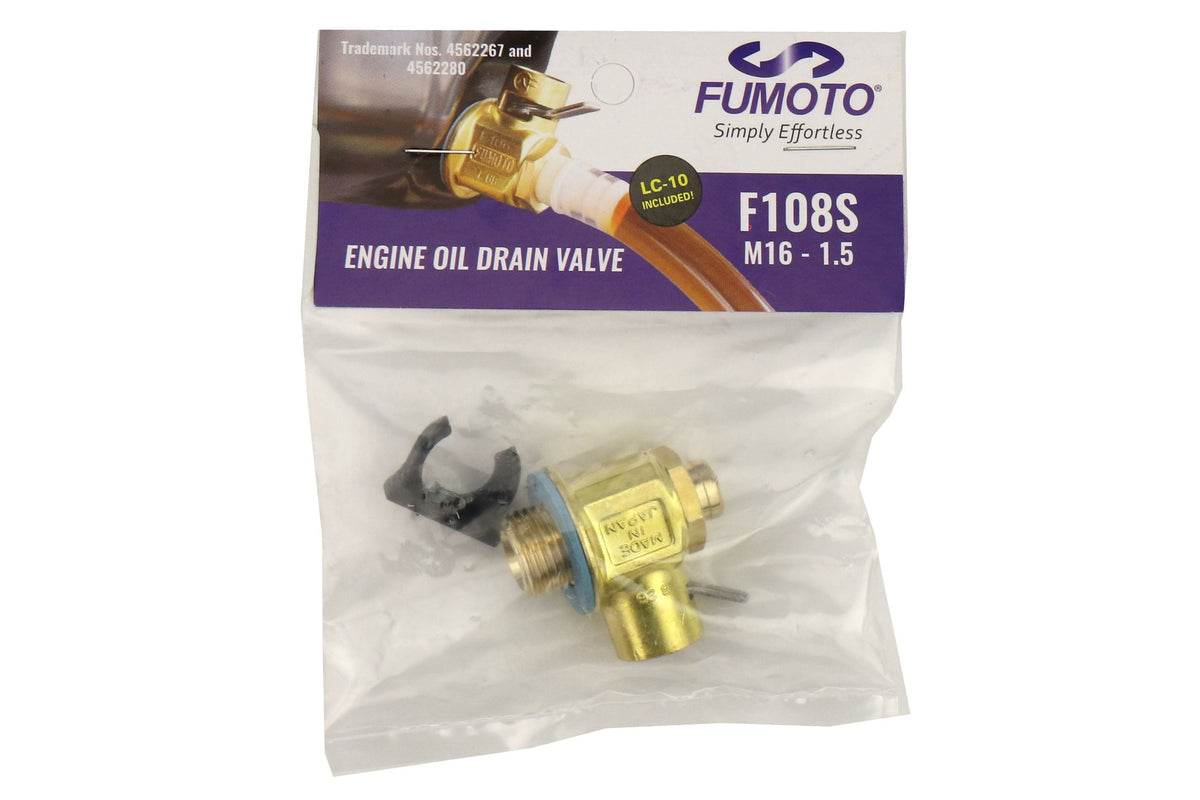 Fumoto M16-1.5 Oil Drain Valve w/ Short Nipple and Lever Clip - 2015-2021 Subaru WRX / 2013-2016 Scion FR-S / 2013-2020 Subaru BRZ / 2017-2020 Toyota 86