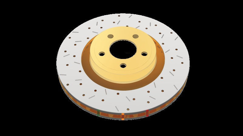 DBA 4000 Series Drilled & Slotted Front Rotor - 10-Lug - 2005-2008 Subaru Legacy GT