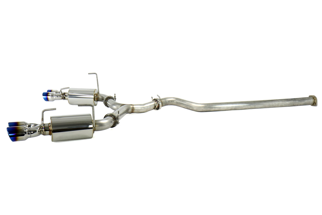 ETS Quiet Cat Back Exhaust System Titanium Tip - 2015-2021 Subaru WRX / STI
