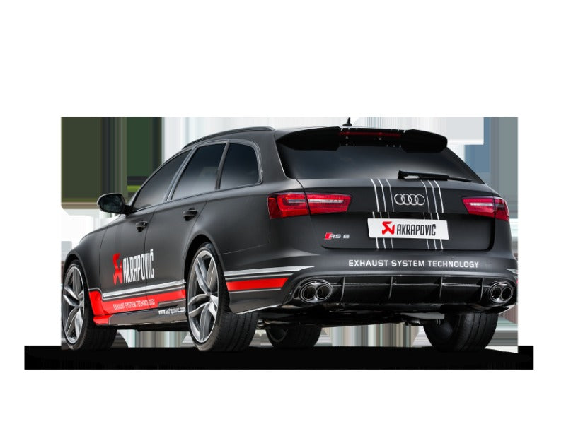 Akrapovic Evolution Line Cat Back Titanium with Carbon Tips for 2014-2017 Audi RS6 Avant (C7) - S-AU/TI/3H