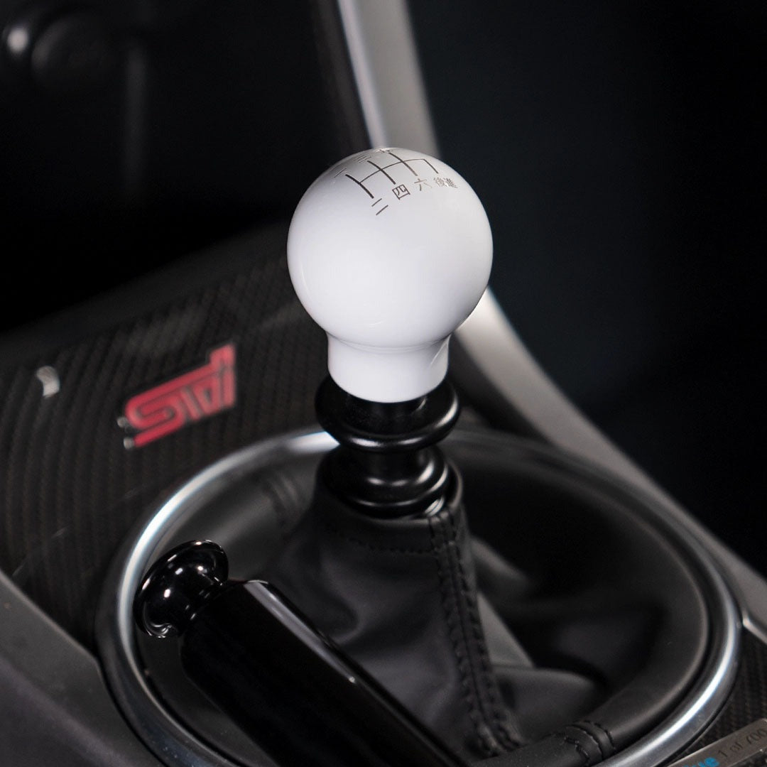 Billetworkz Weighted Shift Knob - 6 Speed Japanese Engraving - Subaru STI