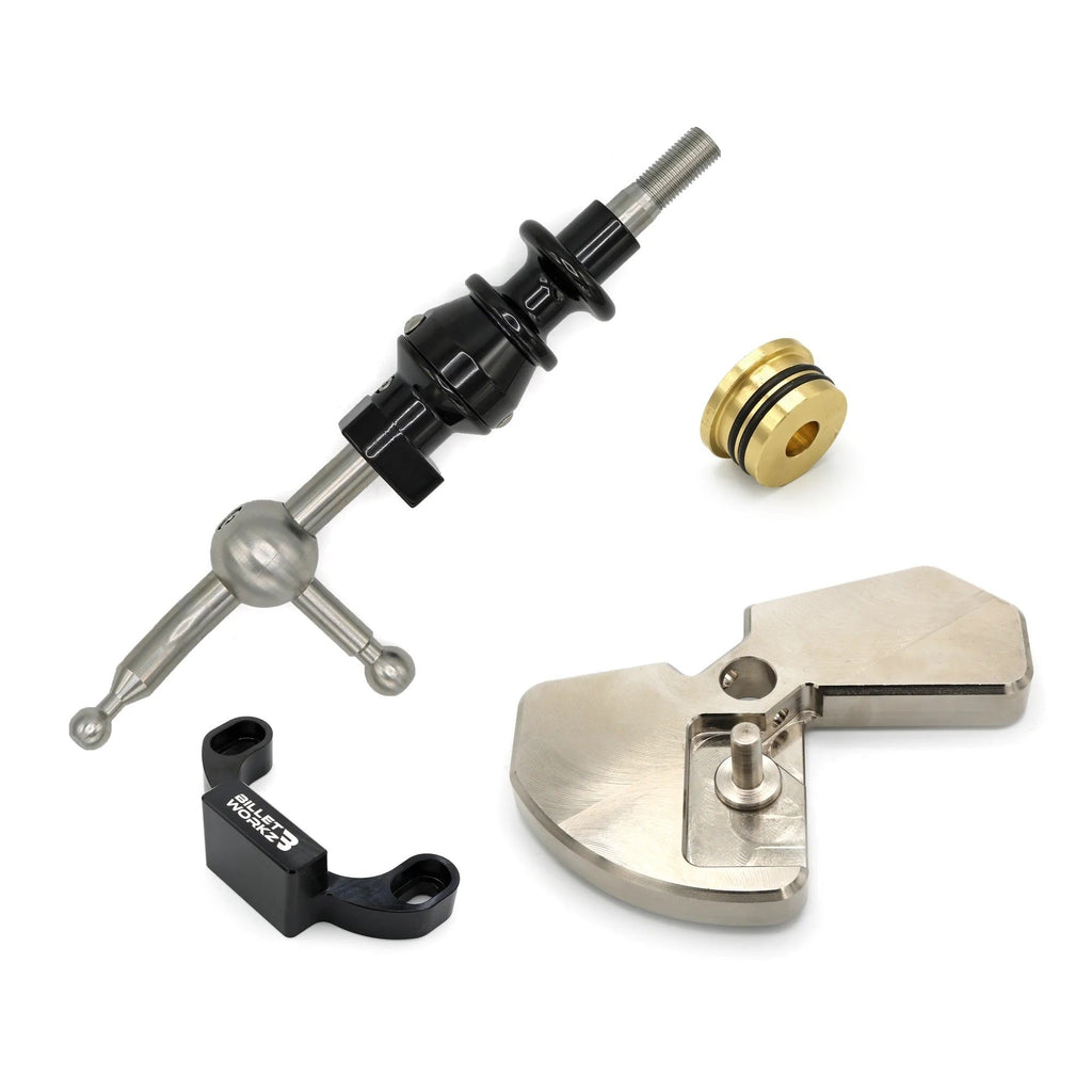 BilletWorkz Short Throw Shifter Kit with Black Shifter Stop - Black - 2015-2024 Subaru WRX