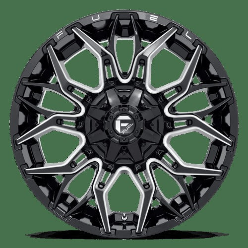 D769 22X10 8X6.5 G-BLK-MILL -18MM