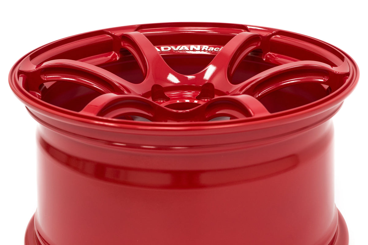 Advan RGIII Racing Hyper Red 18X9.5 +45mm 5x114.3 (Single Wheel) - 2015-2024 Subaru WRX / 2015-2021 STI / 2019-2024 Forester