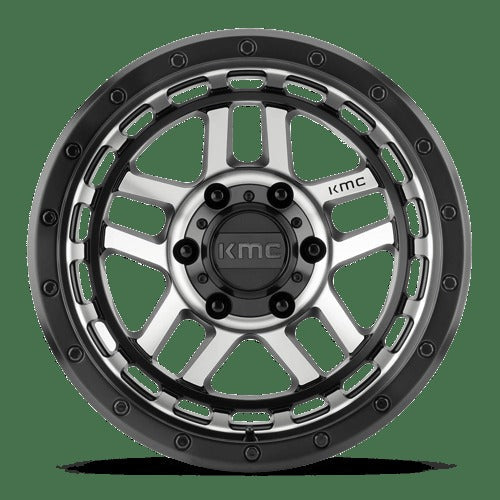 KM540 17X8.5 5X5.0 S-BLK MACH 18MM