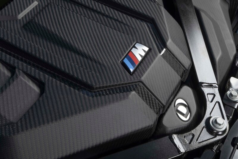 Dinan 21-27 BMW M2/M3/M4 (G80/G82/G87) Matte Carbon Fiber Engine Cover w/Gloss Accents
