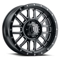ICON Alloys Alpha 20x9 8x6.5 +19mm 5.75" Backspacing Gloss Black with Milled Windows Wheel - 1220908057GBMW