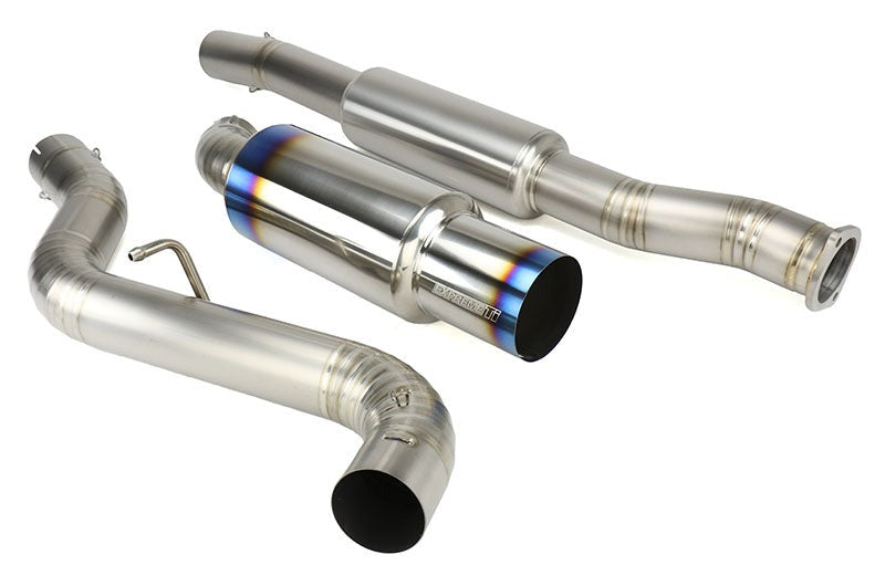 Tomei Expreme Ti Titanium Catback Exhaust - Burnt Tip - 2011-2014 Subaru WRX Hatchback / 2008-2014 STI Hatchback
