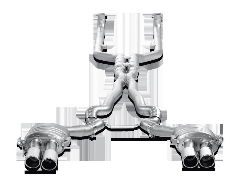 Akrapovic Evolution Line Cat Back Titanium (Requires Tips) for 2012-2017 BMW M6 (F12 F13) - ME-BM/T/5