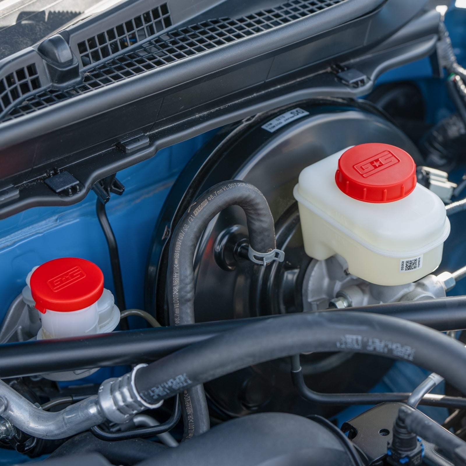 Grimmspeed Engine Bay Reservoir Cap Set - Red - 2022-2024 Subaru WRX / 2013-2024 BRZ / 2013-2016 Scion FRS / 2017-2020 Toyota 86/ 2022-2024 GR86